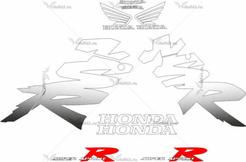 Комплект наклеек Honda NSR-125-R 1999-2000 WHITE