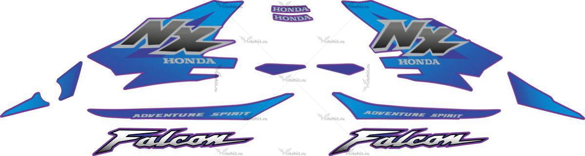 Комплект наклеек Honda NX-4 2000 FALCON-BLUE