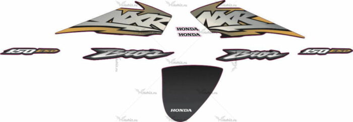 Комплект наклеек Honda NXR-150 2004 gold