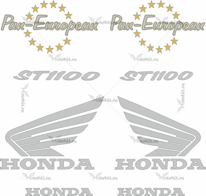 Комплект наклеек Honda ST-1100 1990-2002