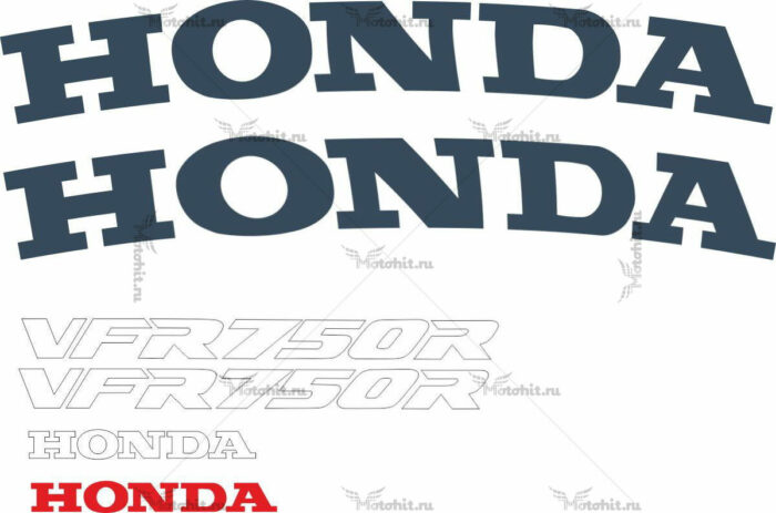 Комплект наклеек Honda VFR-750-R 1987-1990