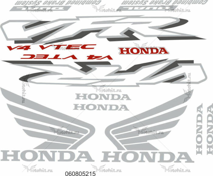 Комплект наклеек Honda VFR-800 2002-2003 VTEC