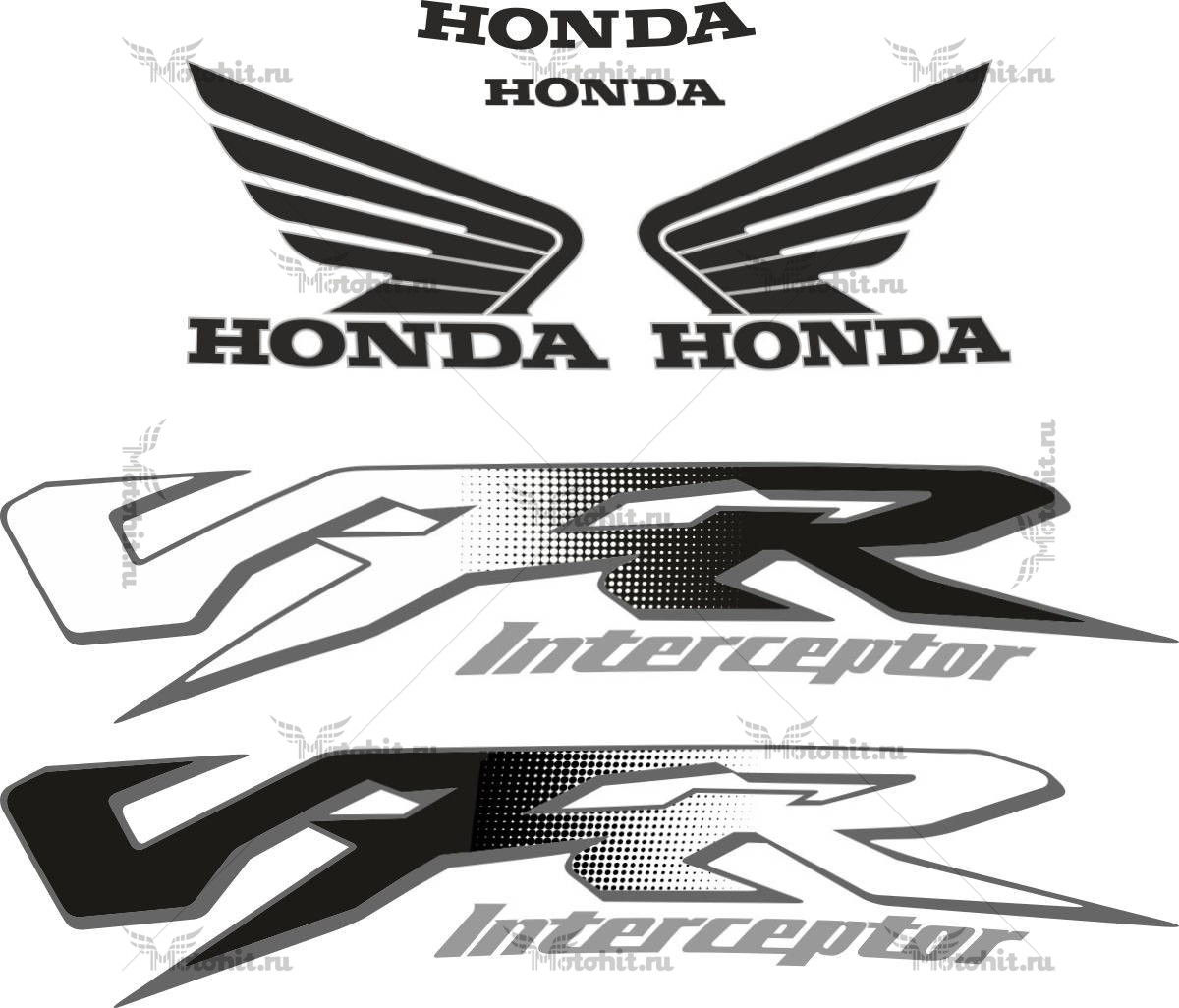 Комплект наклеек Honda VFR-800-FI 1998 INTERCEPTOR