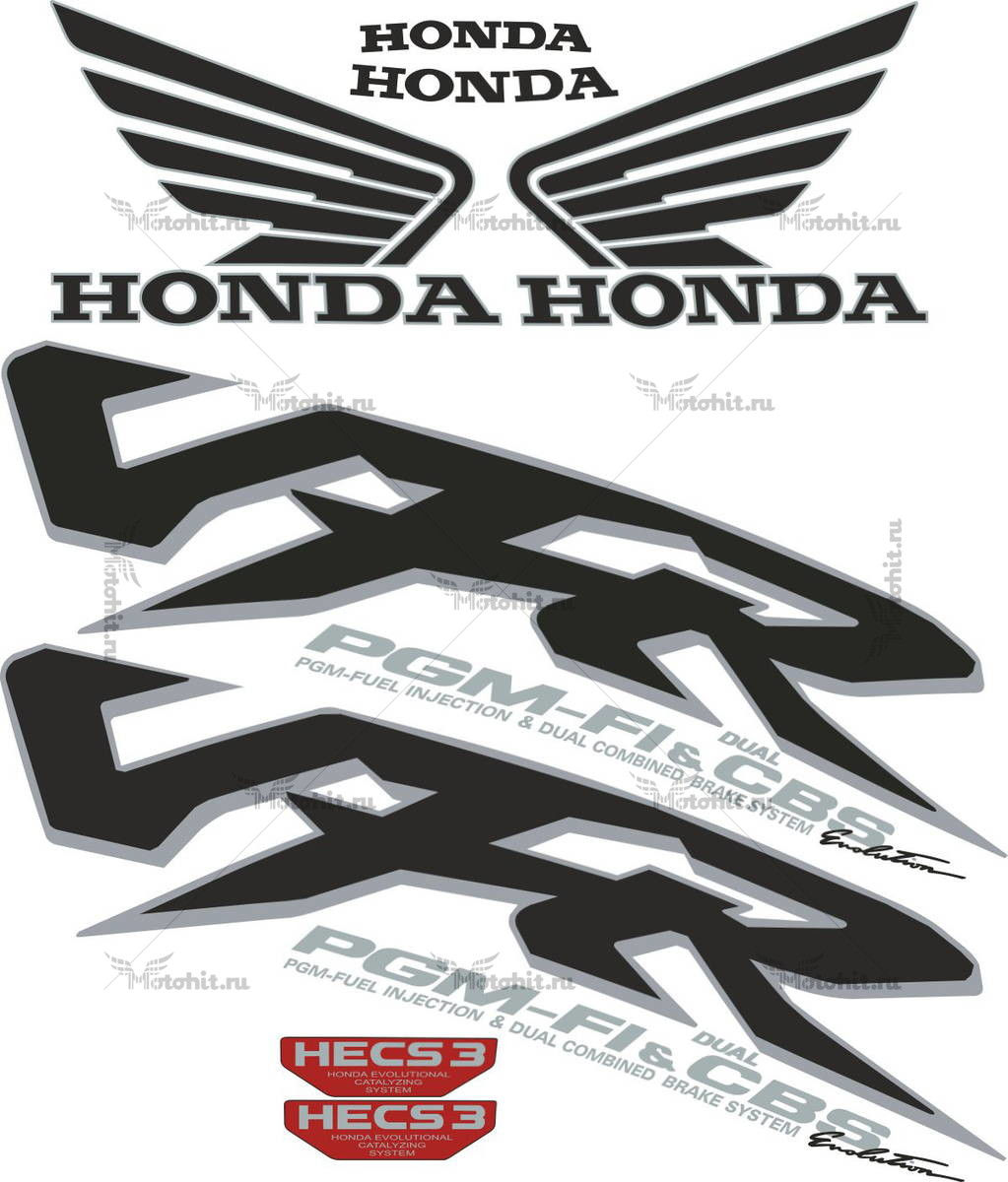 Комплект наклеек Honda VFR-800 INTERCEPTOR 2000
