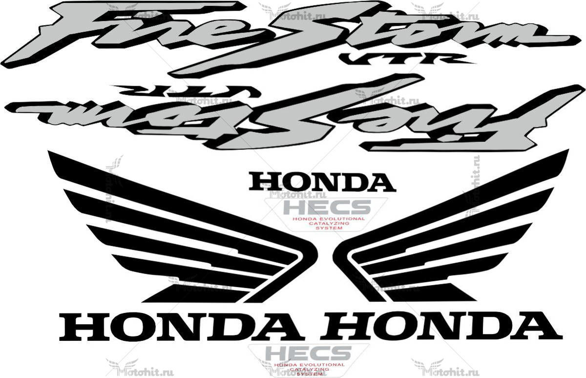 Комплект наклеек Honda VTR-1000-F 2000-2003