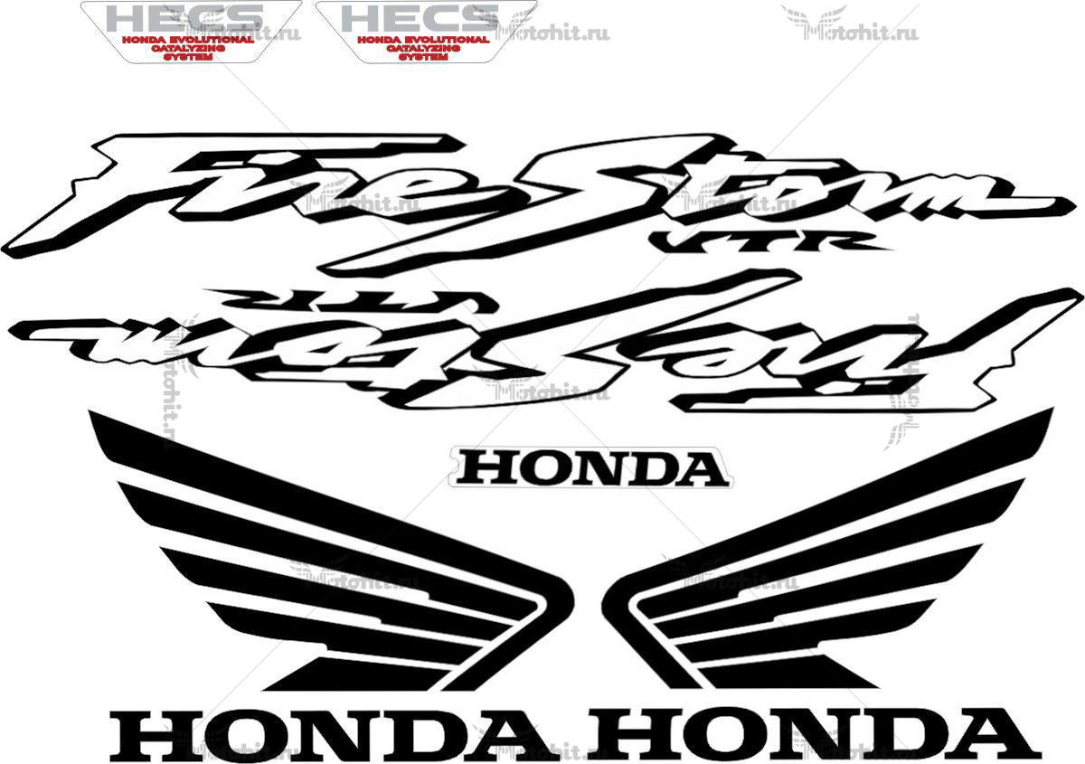 Комплект наклеек Honda VTR-1000-F 2000-2003 HECS