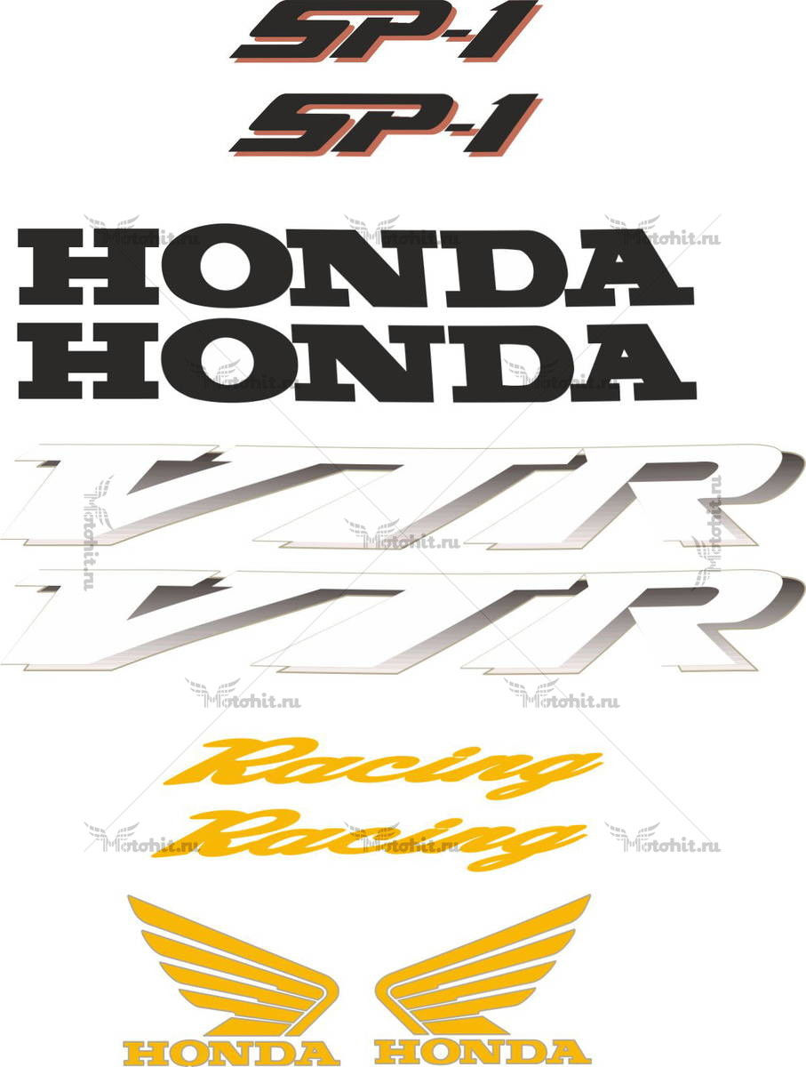 Комплект наклеек Honda VTR-1000-SP1