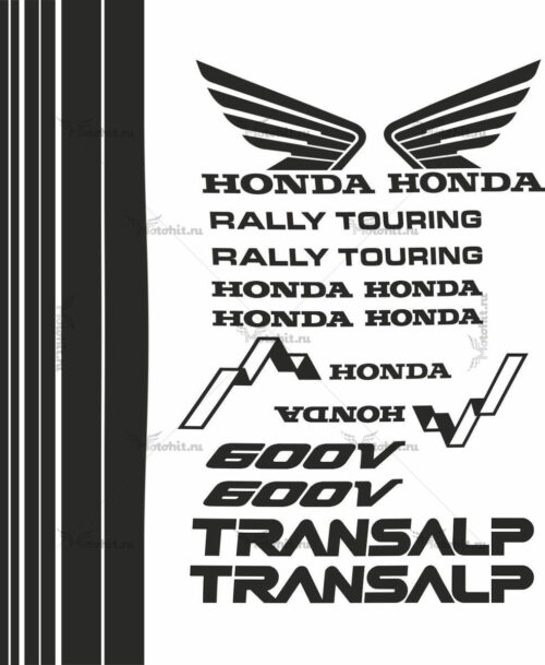 Комплект наклеек Honda XL-600-V TRANSALP 1990