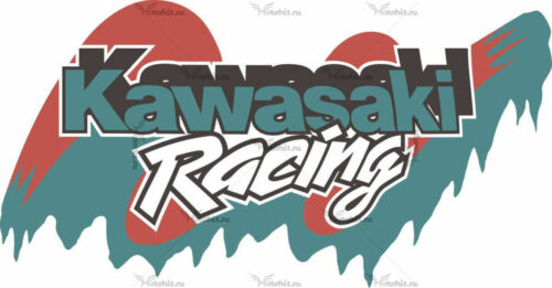 Наклейка Kawasaki RACING