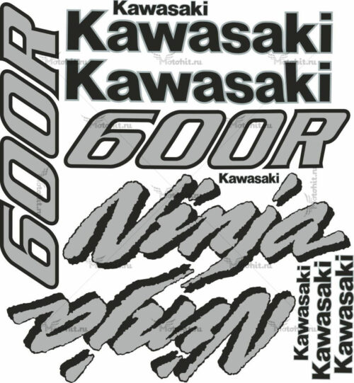 Комплект наклеек Kawasaki GPX-600-R