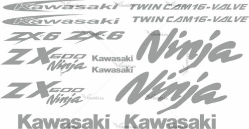 Комплект наклеек Kawasaki ZX-6R-600