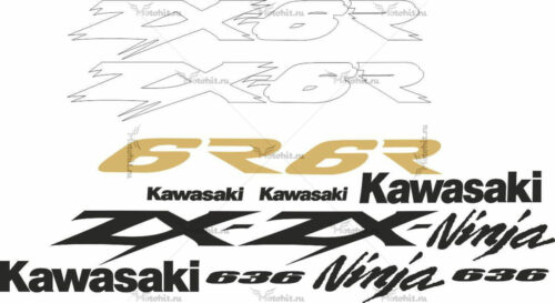 Комплект наклеек Kawasaki ZX-6R-636 2003