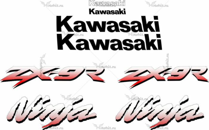 Комплект наклеек Kawasaki ZX-9R 1996