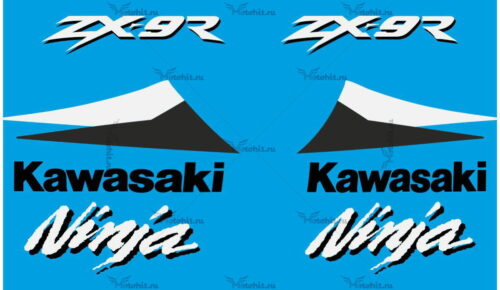 Комплект наклеек Kawasaki ZX-9R 2000 BLACK