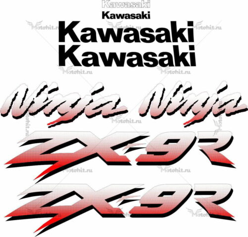 Комплект наклеек Kawasaki ZX-9R 2001