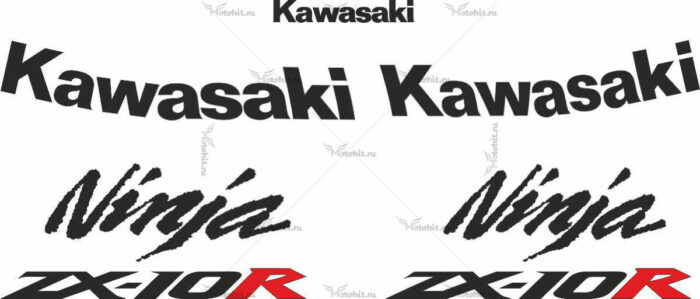 Комплект наклеек Kawasaki ZX-10-R 2007 LIGHT