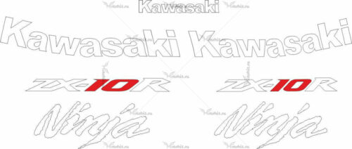 Комплект наклеек Kawasaki ZX-10-R 2008