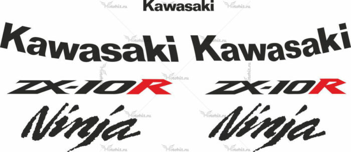 Комплект наклеек Kawasaki ZX-10-R 2010