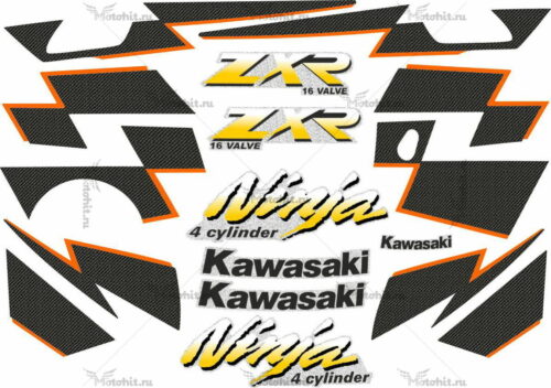 Комплект наклеек Kawasaki ZX-R