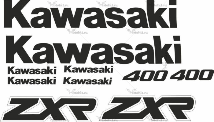 Комплект наклеек Kawasaki ZXR-400 1990