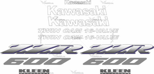 Комплект наклеек Kawasaki ZZR-600 1990-1996