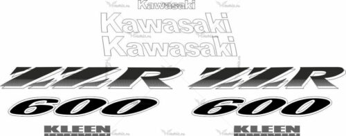 Комплект наклеек Kawasaki ZZR-600 1998-2004