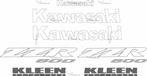 Комплект наклеек Kawasaki ZZR-600 2004-2009