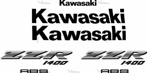 Комплект наклеек Kawasaki ZZR-1400 2008
