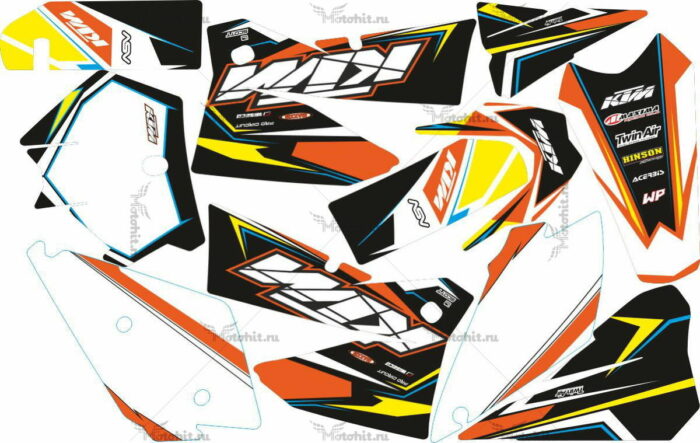 Комплект наклеек KTM EXC 2005-2007