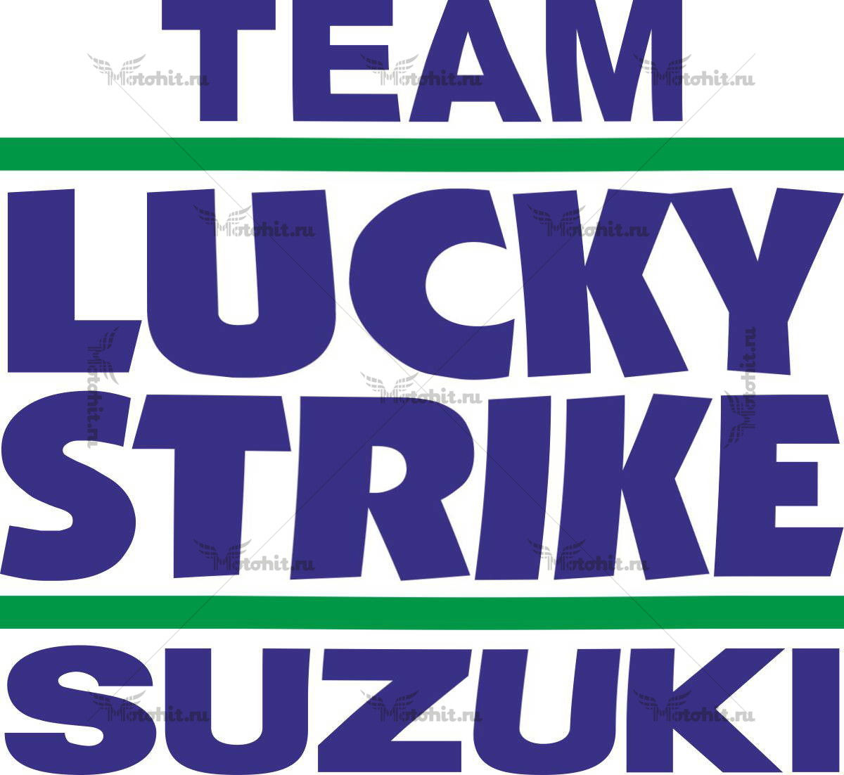 Наклейка SUZUKI LUCKY-STRIKE-TEAM