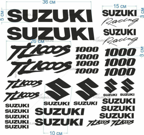 Комплект наклеек SUZUKI TL-1000-S 31 STICKER