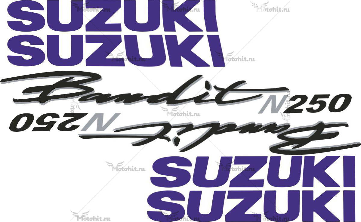 Комплект наклеек SUZUKI GSF-250-N