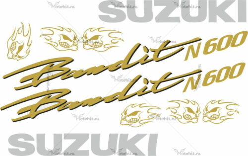 Комплект наклеек SUZUKI GSF-600-N BANDIT-GOLD