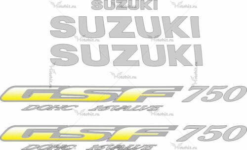 Комплект наклеек SUZUKI GSF-750 1996