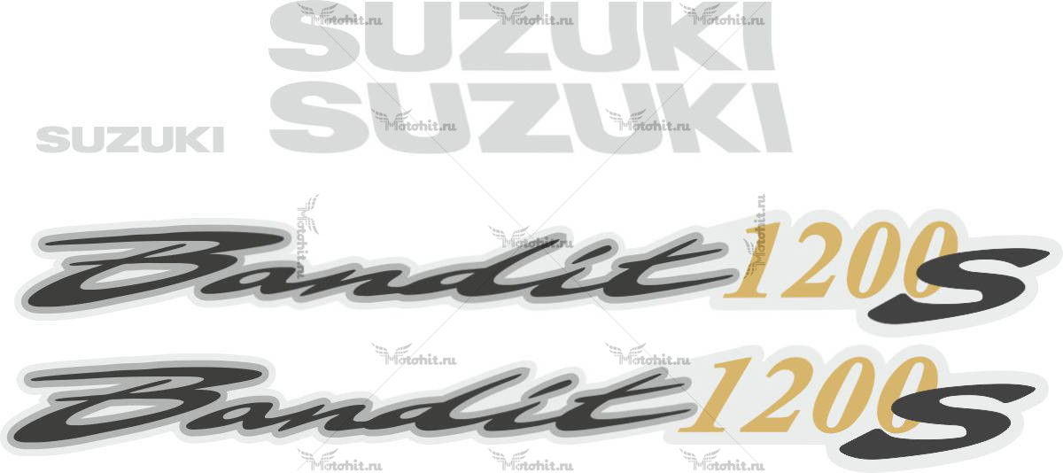 Комплект наклеек SUZUKI GSF-1200-S 2001-2005 BANDIT