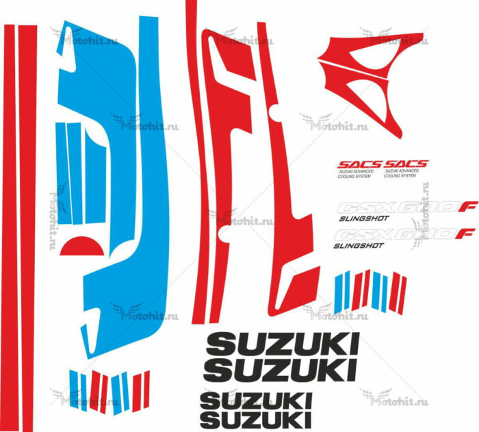 Комплект наклеек SUZUKI GSX-600-F