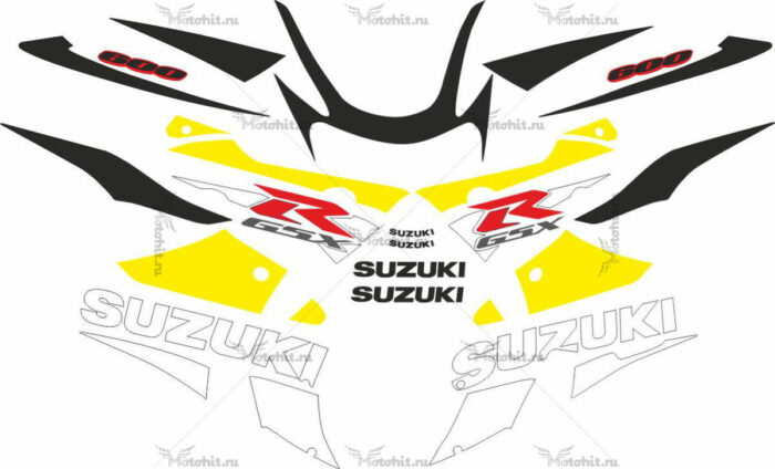 Комплект наклеек SUZUKI GSX-R-600 2001-2003