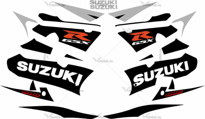 Комплект наклеек SUZUKI GSX-R-600 2003 BLACK