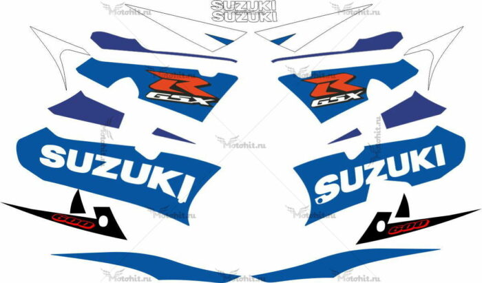 Комплект наклеек SUZUKI GSX-R-600 2003 BLUE