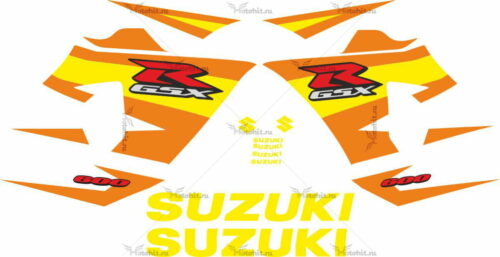 Комплект наклеек SUZUKI GSX-R-600 2004-2005 ORANGE