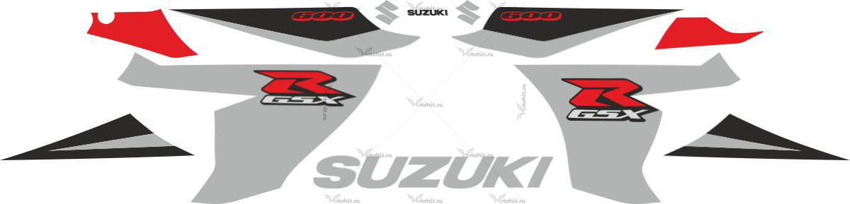 Комплект наклеек SUZUKI GSX-R-600 2005 PART