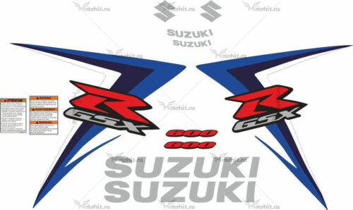 Комплект наклеек SUZUKI GSX-R-600 2007