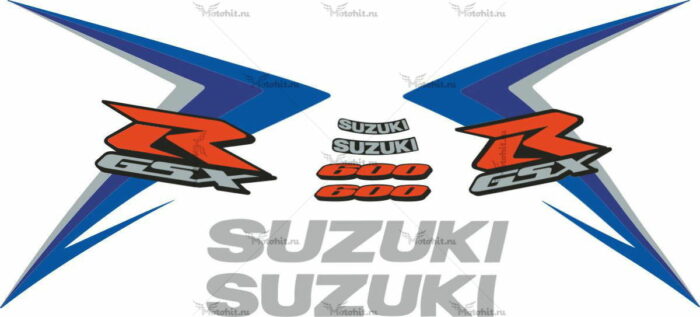 Комплект наклеек SUZUKI GSX-R-600 2007-2
