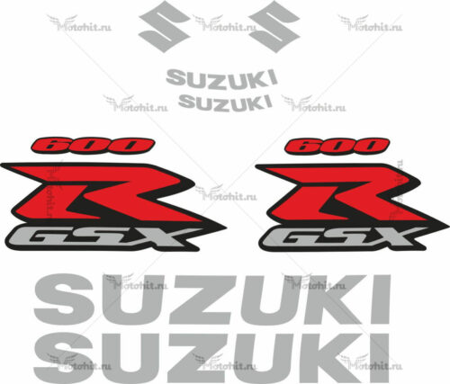 Комплект наклеек SUZUKI GSX-R-600 2007 TXT