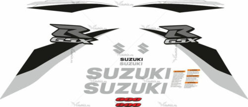 Комплект наклеек SUZUKI GSX-R-600 2008-2010 SILVER