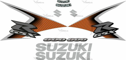 Комплект наклеек SUZUKI GSX-R-600 2008 ORANGE