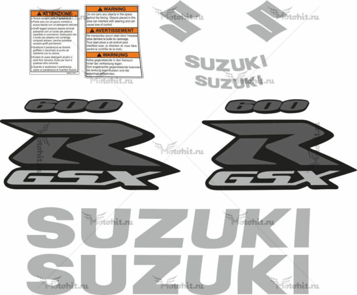 Комплект наклеек SUZUKI GSX-R-600 2009 TXT