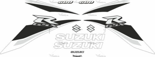 Комплект наклеек SUZUKI GSX-R-600 2009 WHITE