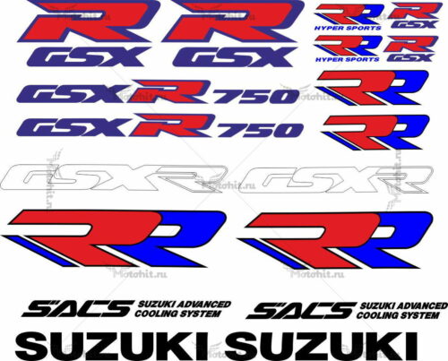 Комплект наклеек SUZUKI GSX-R-750 1989 LOGO-KIT