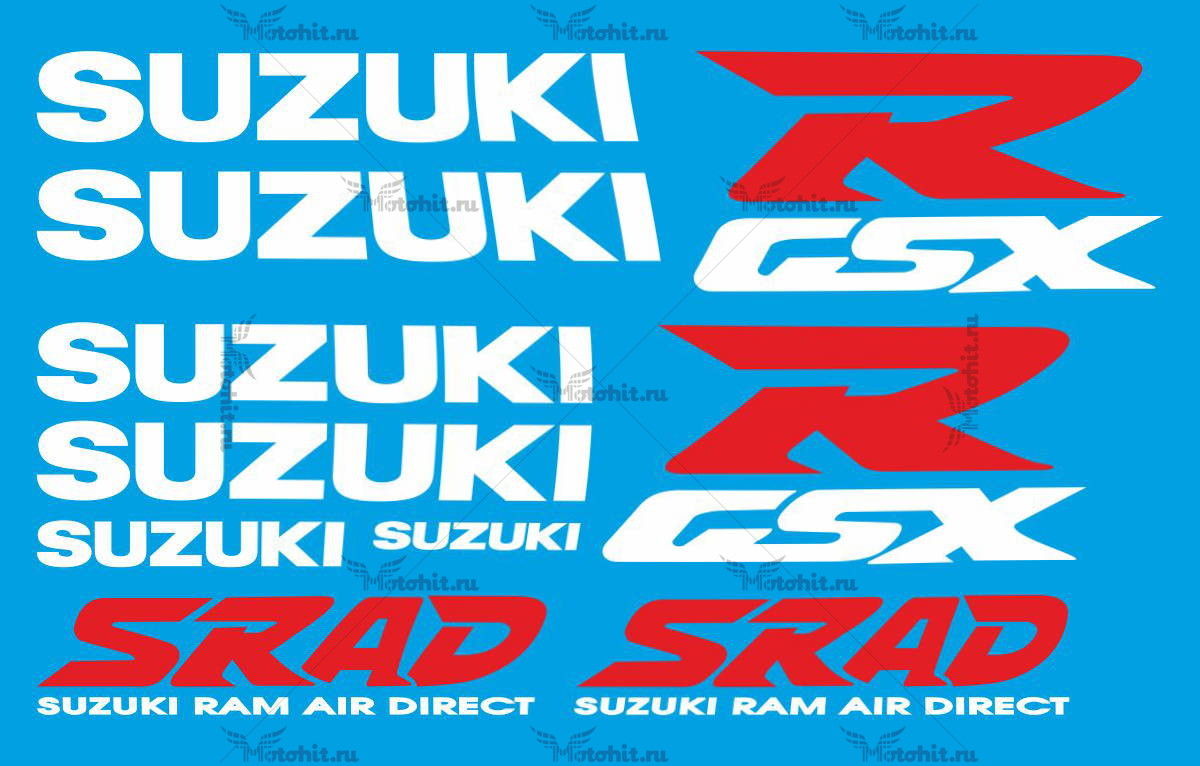 Комплект наклеек SUZUKI GSX-R-750 1997 SRAD